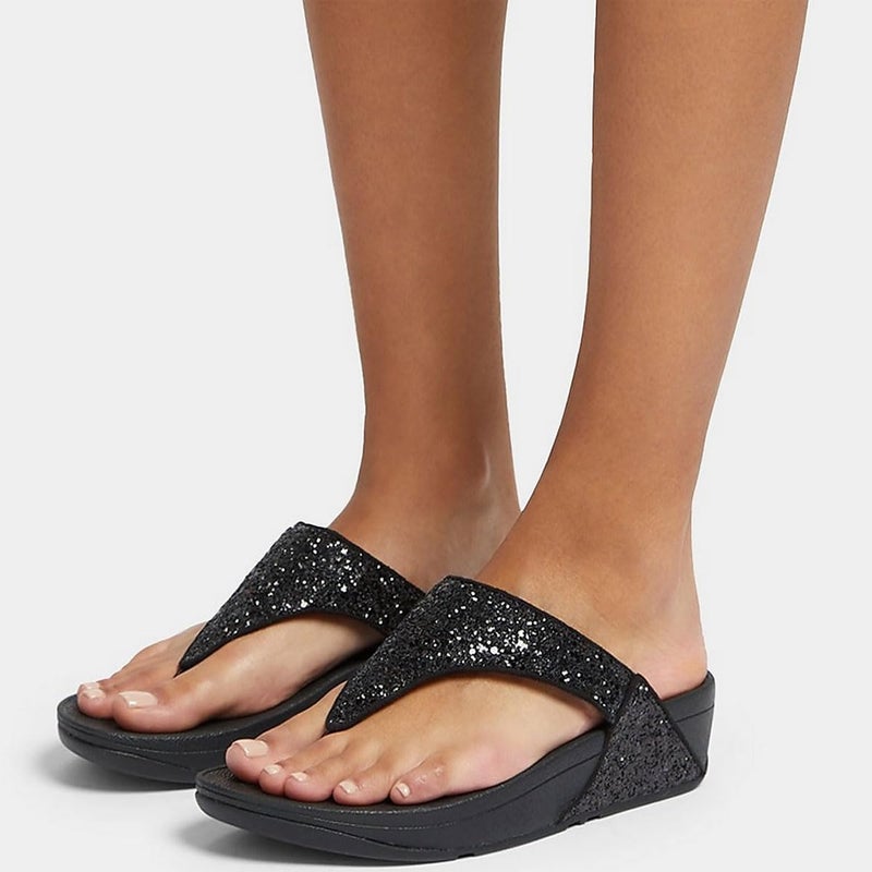 FitFlop صندل فيت فلوب النسائي لولو بلمعة، أسود لامع، 7 - Image 2
